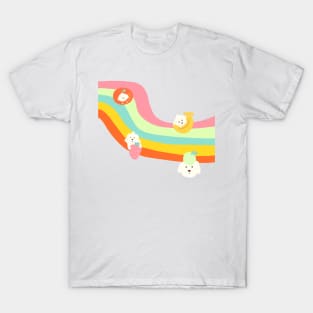 Cute Rainbow Fruit Dog T-Shirt
